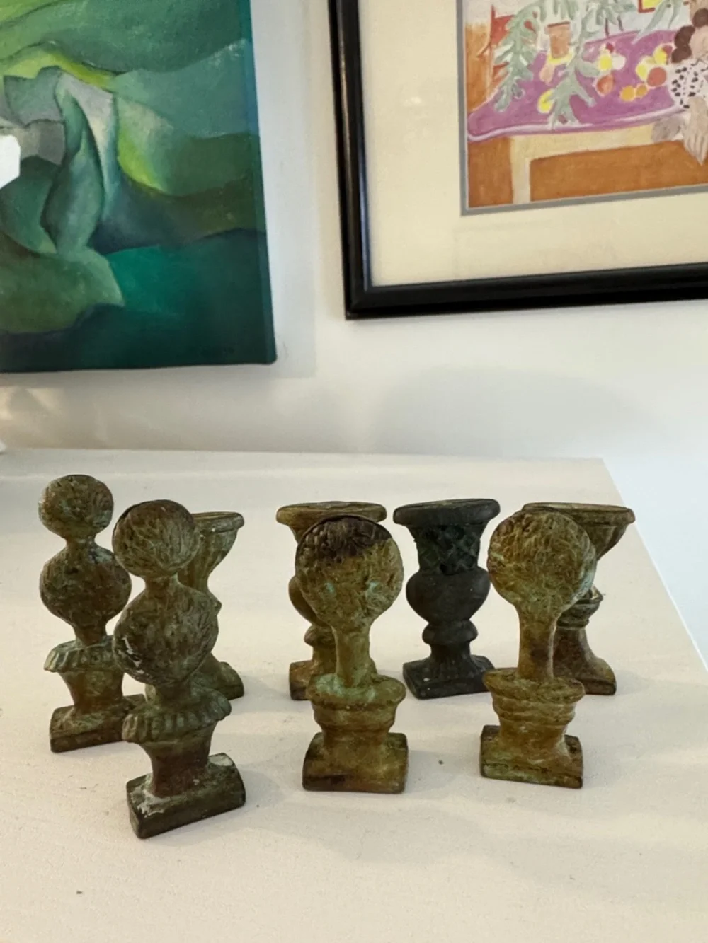 Pier 1 Vintage Inspired Rustic Metal Place Card Holders (8)